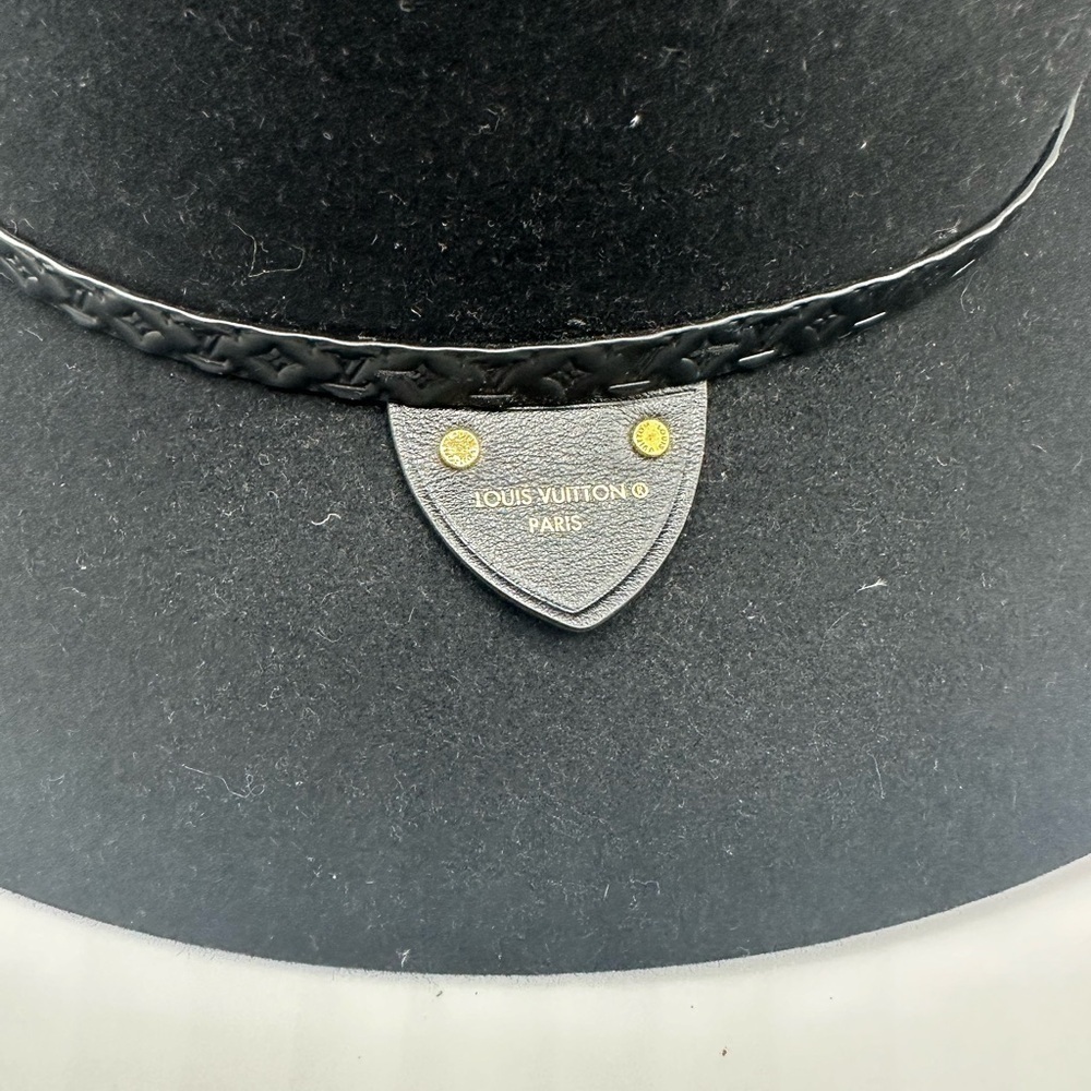 Louis Vuitton Chapeau Fedora Lv Everfelt  Hat Black Size SMALL Out Of Stock - Picture 3 of 7